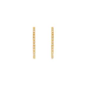 Серьги Clear Row Earrings -Gold BY DEBORAH GARDNER фото 3