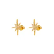 Серьги Sparkle Puset Earrings - Gold BY DEBORAH GARDNER фото 3