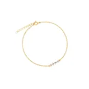 Браслет Stone Row Bracelet - Gold BY DEBORAH GARDNER фото 1