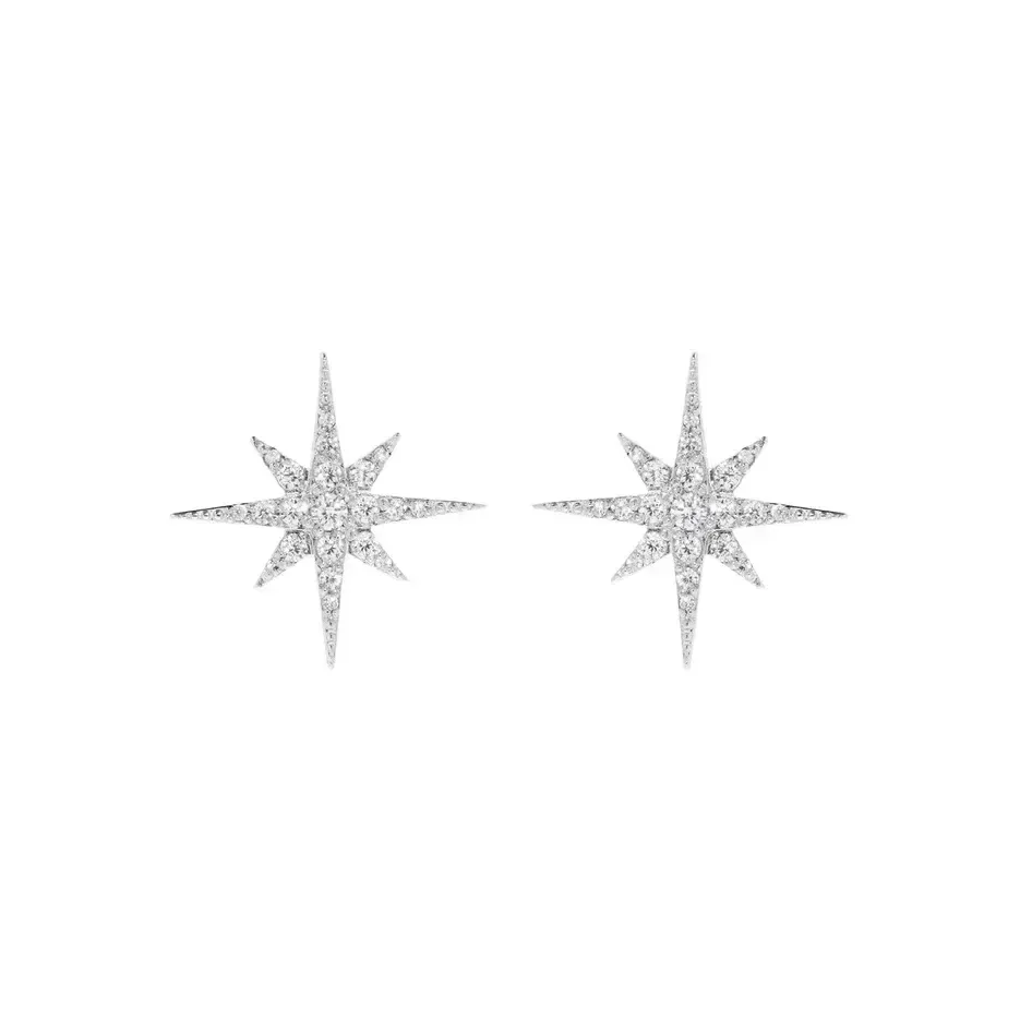 Серьги Sparkle Puset Earrings - Silver BY DEBORAH GARDNER фото 1