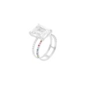 Кольцо Shine Bright Ring – Crystal Silver VIVA LA VIKA фото 1