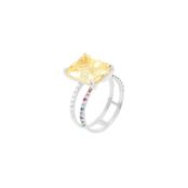 Кольцо Shine Bright Ring – Yellow Silver VIVA LA VIKA фото 1