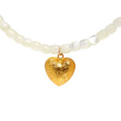 Колье Beads And Gold Heart Necklace HOLLY JUNE фото 1