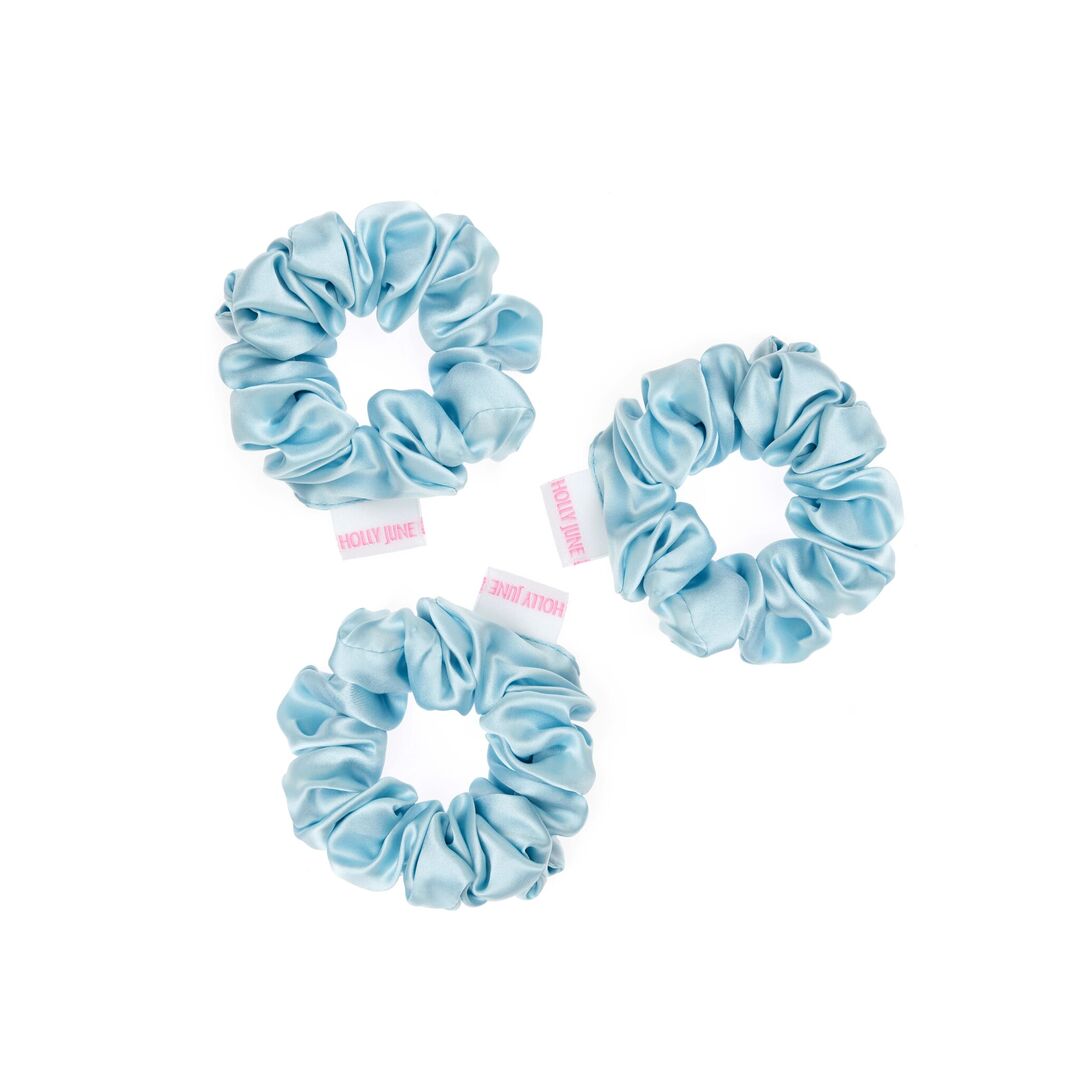 Набор резинок Big Silk Hair Scrunchies – Light Blue HOLLY JUNE фото 1