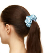 Набор резинок Big Silk Hair Scrunchies – Light Blue HOLLY JUNE фото 2