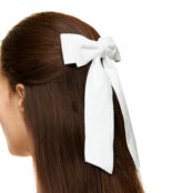 Заколка Ribbon Bow Hair Clip – White HOLLY JUNE фото 2