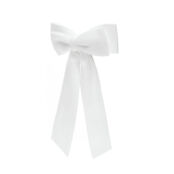 Заколка Ribbon Bow Hair Clip – White HOLLY JUNE фото 3