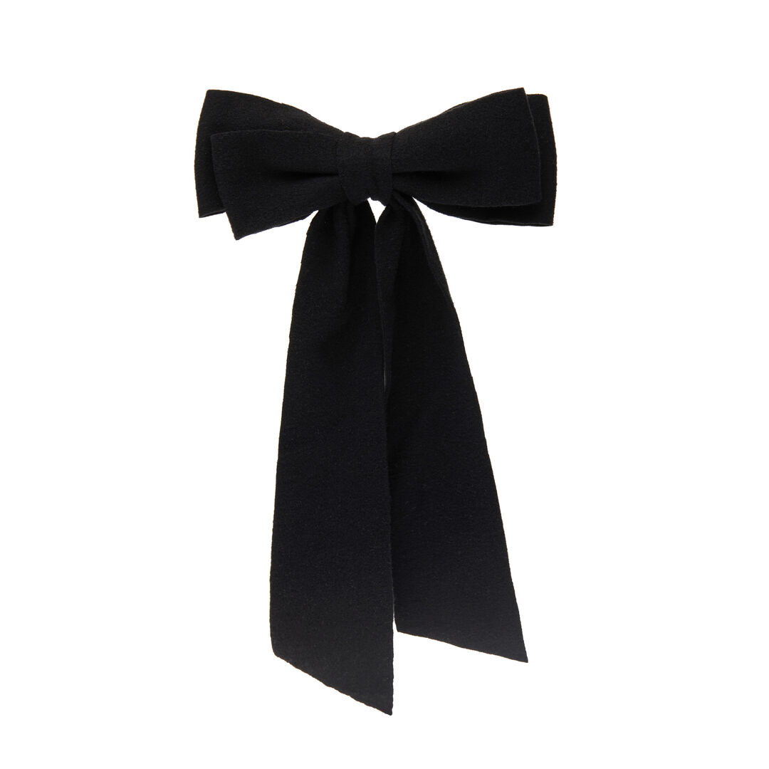 Заколка Ribbon Bow Hair Clip – Black HOLLY JUNE фото 1