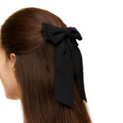 Заколка Ribbon Bow Hair Clip – Black HOLLY JUNE фото 2