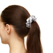 Набор резинок Big Silk Hair Scrunchies – Blue, Gray & Black HOLLY JUNE фото 2