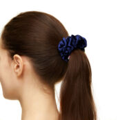 Набор резинок Big Silk Hair Scrunchies – Blue, Gray & Black HOLLY JUNE фото 3