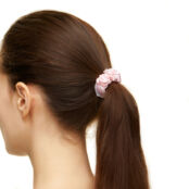 Набор резинок Silk Hair Scrunchies – Pink, Light Blue & Beige HOLLY JUNE фото 2