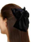 Заколка Big Bow Hair Clip – Velvet Black HOLLY JUNE фото 2