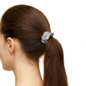 Набор резинок Silk Hair Scrunchies – Blue, Gray & Black HOLLY JUNE фото 2