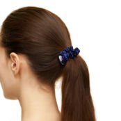 Набор резинок Silk Hair Scrunchies – Blue, Gray & Black HOLLY JUNE фото 3