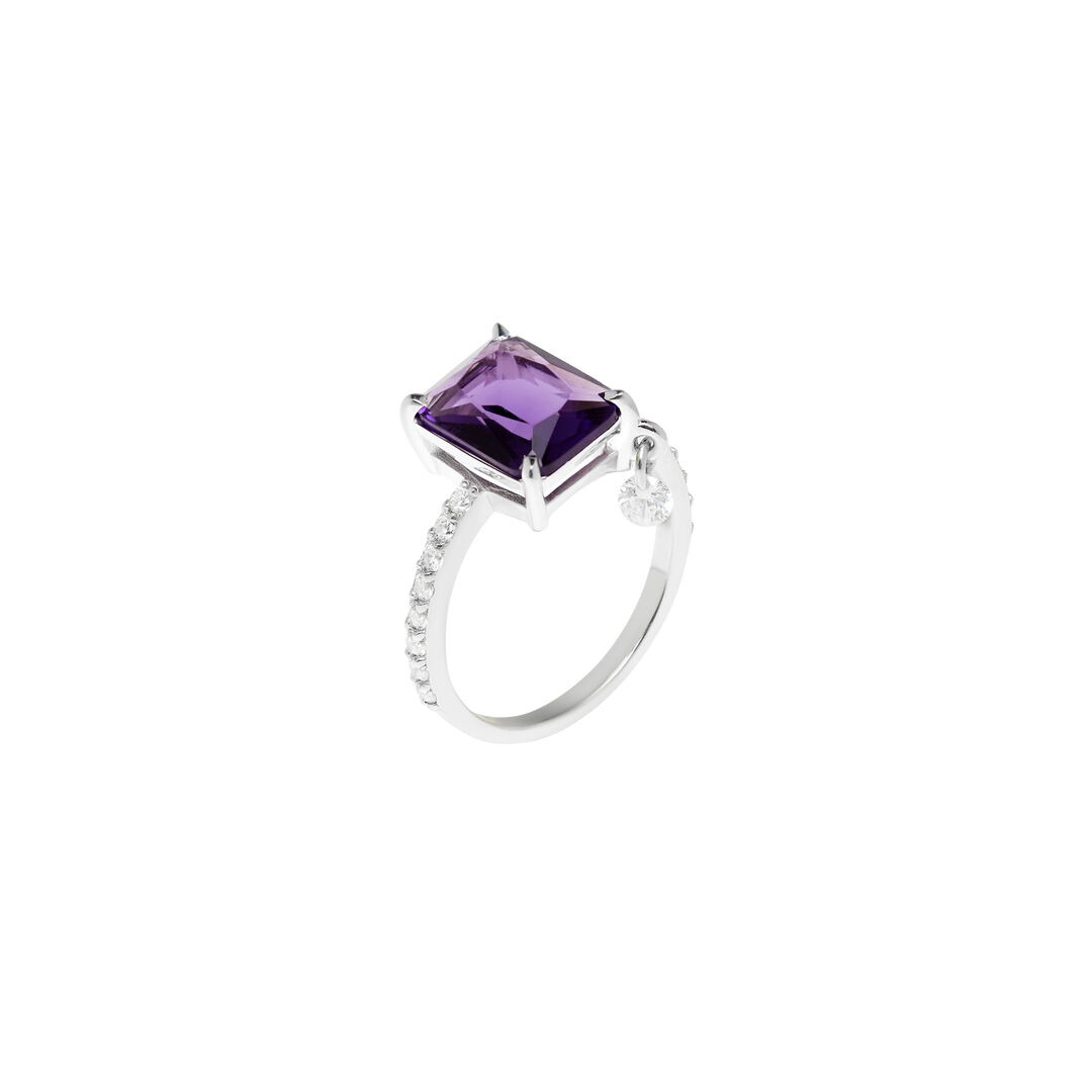 Кольцо Crystal Nuance Ring - Violet VIVA LA VIKA фото 1