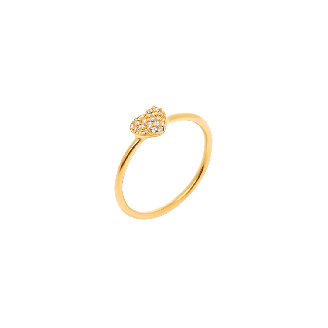 Кольцо Spangled Heart Ring – Gold VIVA LA VIKA фото 1