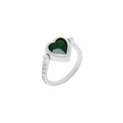 Кольцо Eddy Heart Ring - Dark Green VIVA LA VIKA фото 1