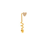 Моносерьга Love Shaft Earring – Gold VIVA LA VIKA фото 1