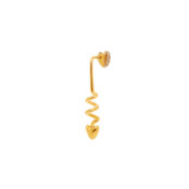 Моносерьга Love Shaft Earring – Gold VIVA LA VIKA фото 3