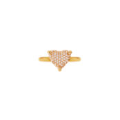 Кольцо Big Spangled Heart Ring – Gold VIVA LA VIKA фото 3