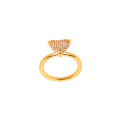 Кольцо Big Spangled Heart Ring – Gold VIVA LA VIKA фото 5