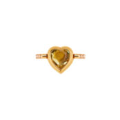 Кольцо Eddy Heart Ring - Citrine VIVA LA VIKA фото 4