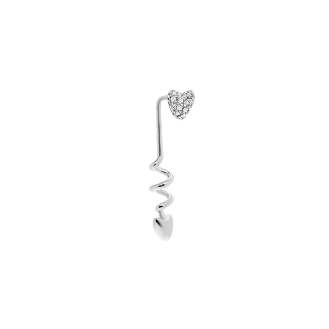 Моносерьга Love Shaft Earring – Silver VIVA LA VIKA фото 1