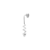 Моносерьга Love Shaft Earring – Silver VIVA LA VIKA фото 2