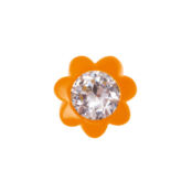 Кольцо Flower Shape Pvc Ring - Orange TIMELESS PEARLY фото 3