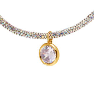 Колье Glass Crystal Round Necklace TIMELESS PEARLY