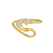 Кольцо Curved Pin Ring - Gold VIVA LA VIKA фото 3