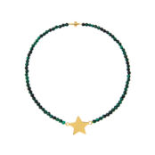 Колье Gold Plated Star Charm Beaded Necklace TIMELESS PEARLY фото 3