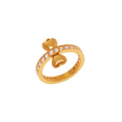 Кольцо Gold Stay With Me Ring - Yellow VIVA LA VIKA фото 4