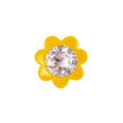 Кольцо Flower Shape Pvc Ring - Yellow TIMELESS PEARLY фото 3