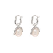 Серьги Baby Paris Earrings - Silver PEARL OCTOPUSS.Y фото 1