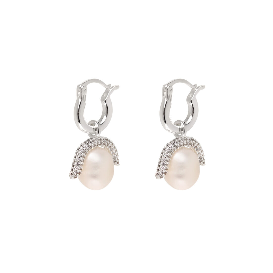 Серьги Baby Paris Earrings - Silver PEARL OCTOPUSS.Y фото 1