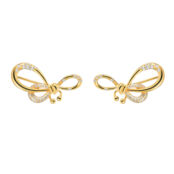 Каффы Crystal Pierced Bow Earrings - Gold VIVA LA VIKA фото 1