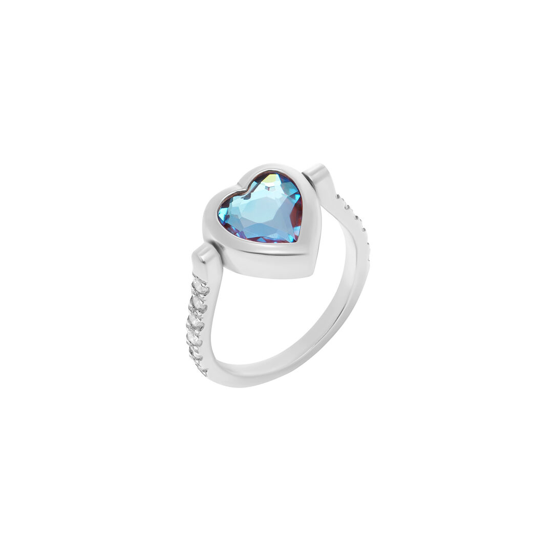 Кольцо Eddy Heart Ring Blue Mystic - You Are Loved VIVA LA VIKA фото 1