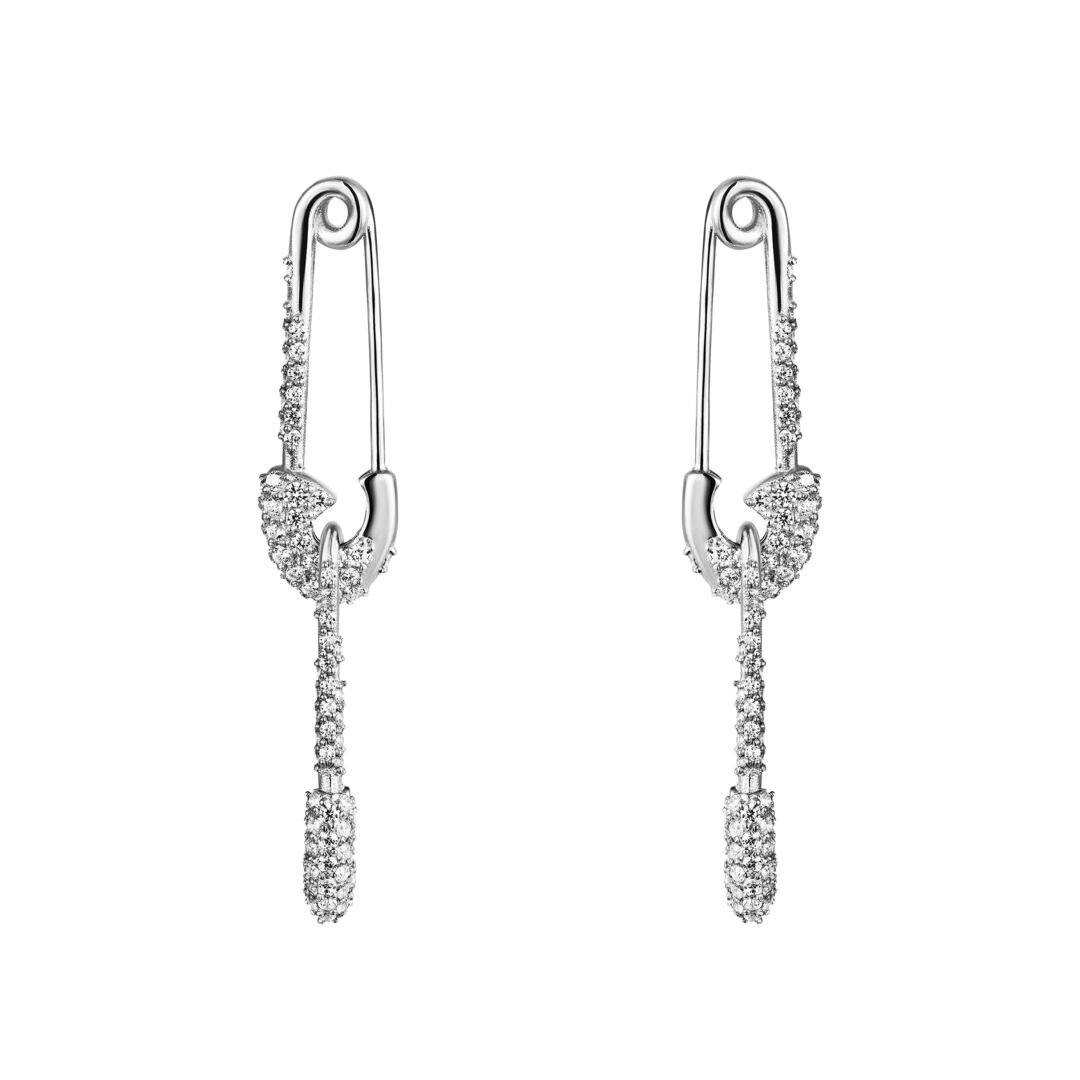 Серьги Geared Pin Earrings - Silver VIVA LA VIKA фото 1