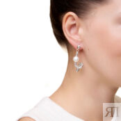 Серьги Tiny Snakes Earrings - Silver PEARL OCTOPUSS.Y фото 4