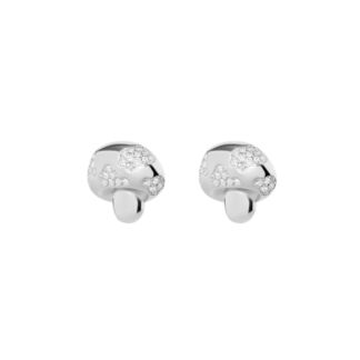 Серьги Silver Crystal Mushroom Earrings VIVA LA VIKA