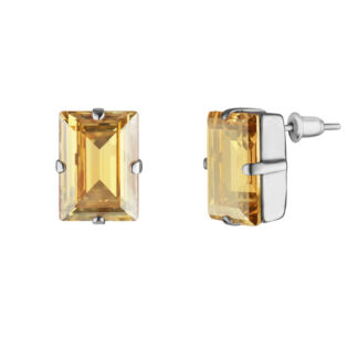 Серьги Step Cut Gold Earrings PHENOMENAL STUDIO