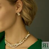 Серьги Step Cut Gold Earrings PHENOMENAL STUDIO фото 4