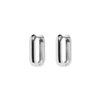 Серьги Square Cut Earrings - Silver BY DEBORAH GARDNER