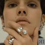 Кольцо Trilliant Crystal Rhodium Ring PHENOMENAL STUDIO фото 4