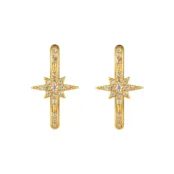 Серьги Sparkle Earrings - Gold BY DEBORAH GARDNER фото 1