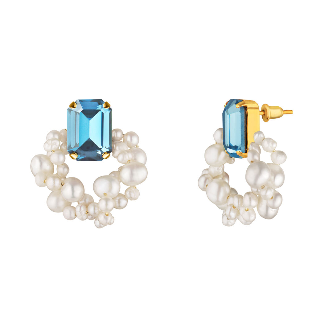 Серьги Aquamarine Earrings PHENOMENAL STUDIO фото 1