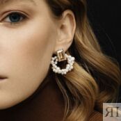 Серьги Step Cut Pearl Earrings PHENOMENAL STUDIO фото 2