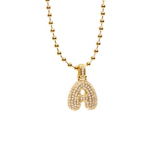 Колье My ABC Ball Chain Necklace - Gold HOLLY JUNE